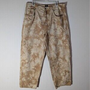 BDG Urban Outfitters High-Rise Baggy Tan Tie-Dye Jeans Women's Size 34